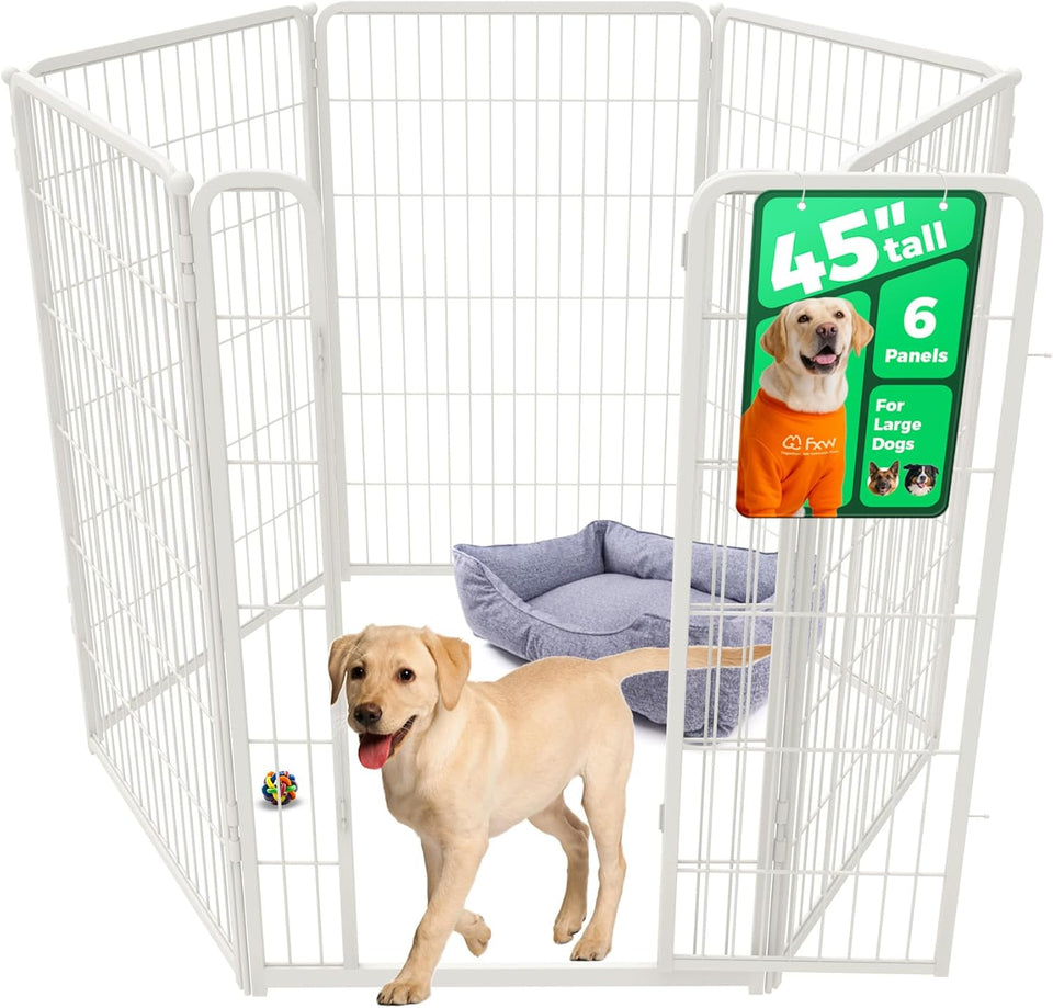 fxw homeplus unleashed 24 inch 6 panels dog pen black patented