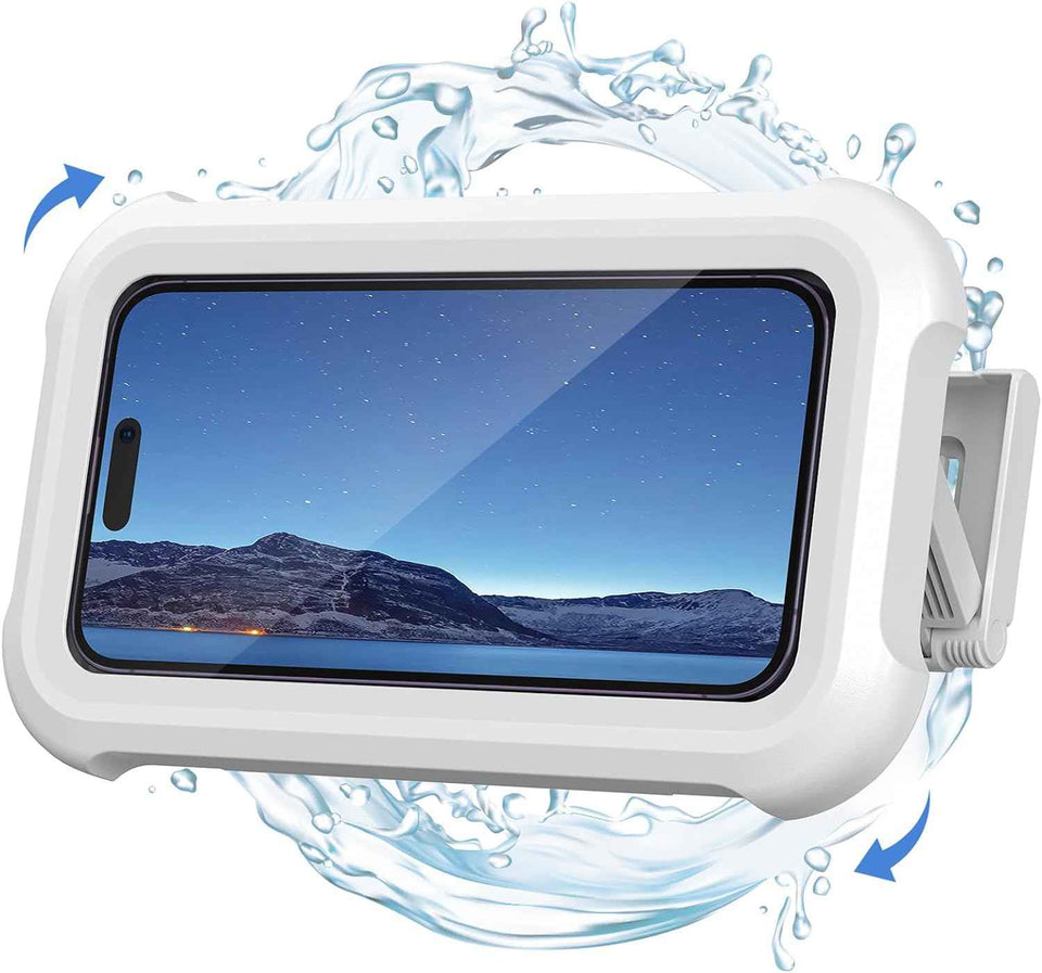 lamicall waterproof bathroom shower phone holder for 4-7 inch iphones with 480° rotatable retractable adjustable mount