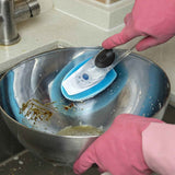 Dish wand with 7 pack dishwashing sponge refills for household cleaning