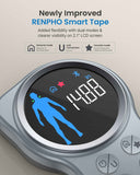 Renpho Smart Tape Measure with Bluetooth, Large Display, Weight Loss Fitness Tracker for Body Measuring Circumference Length