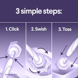 CLOROX Scentiva ToiletWand Toilet Cleaner Refills, Toilet brush, Lavender and Jasmine, 10 Count