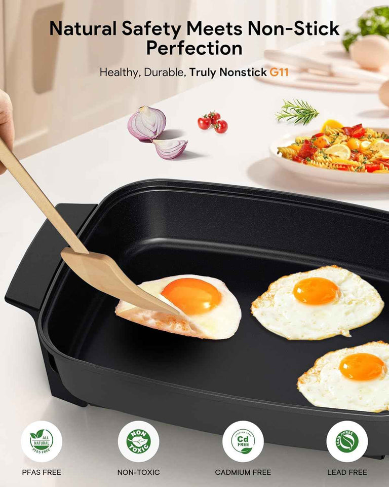 Nuwave Medley XL Digital Electric Skillet, Family Size Griddle w/Glass Lid, 2025 New & Improved