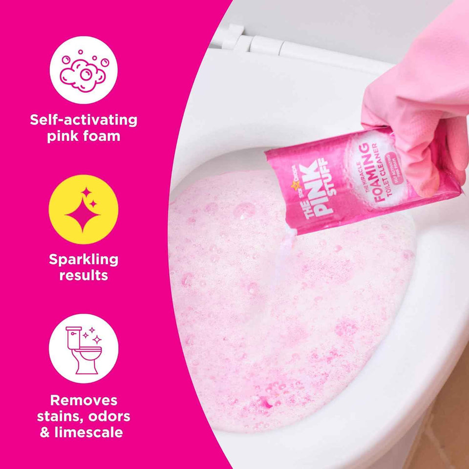 Stardrops The Pink Stuff 7 Oz Toilet Cleaner Self Activating Pink Foam