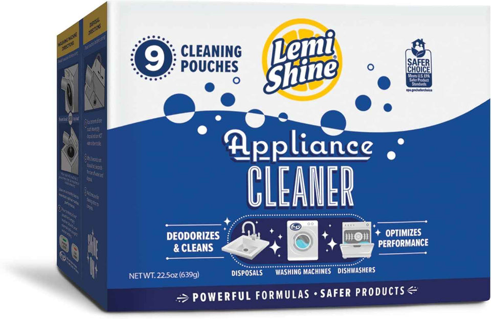 Lemi Shine Appliance Cleaner & Deodorizer - Dishwasher, Washing Machine, and Garbage Disposal Citric Acid Cleaner