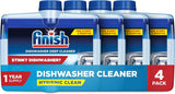 Finish Dishwasher Cleaner Liquid, Deep Cleans Hidden Grease & Limescale, Fights Odors & Maintains Performance, 3 Month Supply, 8.45oz, 1 Bottle