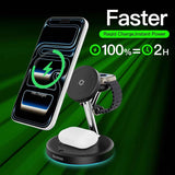 2026 3 in 1 apple charging station with magsafe for iphone 17 16 15 and airpods wireless charger