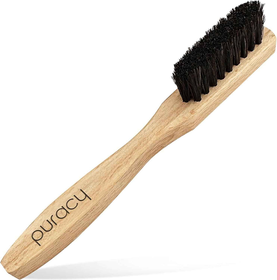Puracy Laundry Stain Remover Brush - Vegan Bristles for Tough, Deep, and Aged Stain Elimination