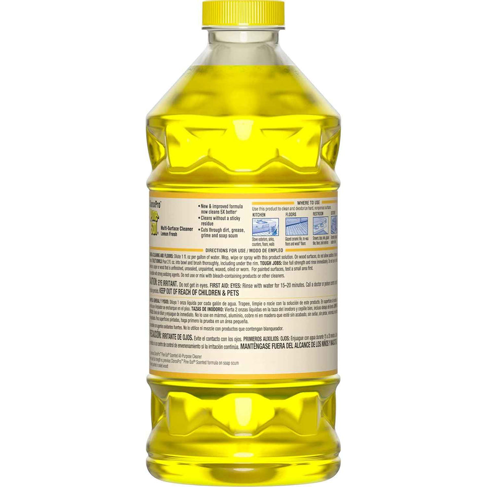 CloroxPro Pine-Sol Multi-Surface Cleaner, All Purpose Cleaner, Lemon Fresh, 40 Fluid Ounces (Package May Vary)