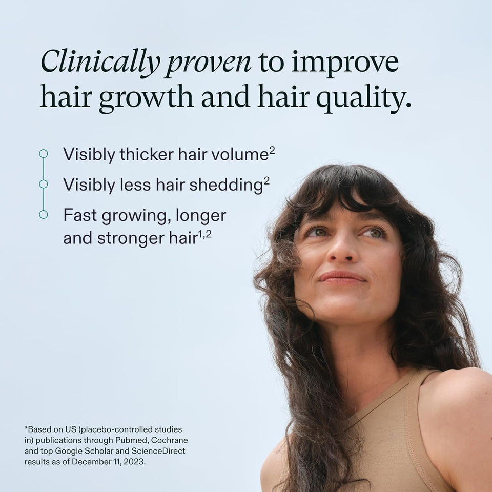 Nutrafol Women's Hair Growth Supplements, for Women Ages 18-44, Clinically Proven Hair Supplement for Visibly Thicker and Stronger Hair, Dermatologist Recommended - 1 Month Supply, 1 Refill Pouch