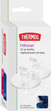 THERMOS FUNtainer 12 Ounce Insulated Kids Water Bottle Replacement Straws, 4 Straws