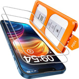 TOCOL for iPhone 17 Screen Protector 6.3 inch 9H Hardness Military Grade Shatterproof HD Tempered Glass for Full Coverage Protection 2 Pack