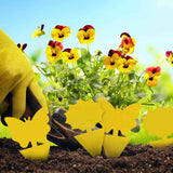 landisun 48pcs yellow fruit fly sticky traps for indoor outdoor potted plants bug insects