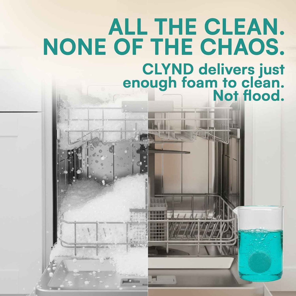 Dishwasher cleaner and deodorizer tablets - 24 pack, heavy duty, natural descaler and odor eliminator
