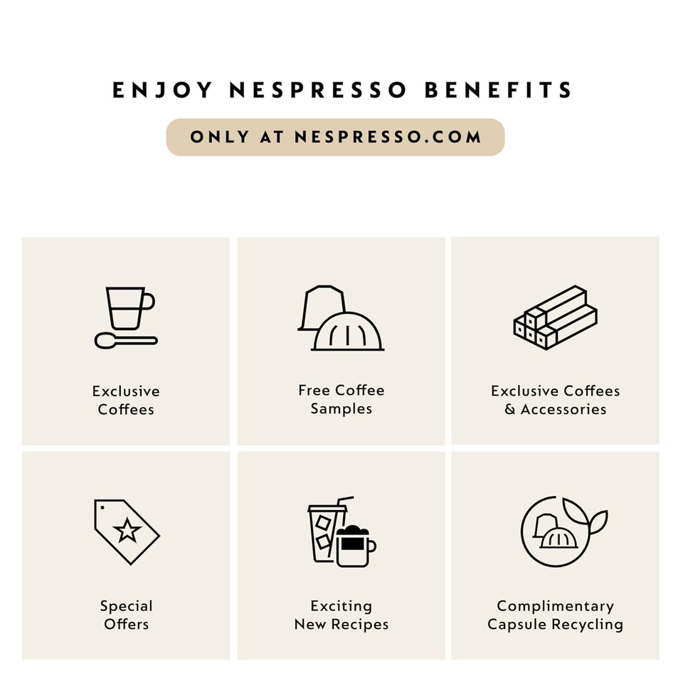 Nespresso Vertuo Melozio Decaffeinato 30-count medium roast coffee pods, 7.8 oz brew, recyclable