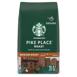 Starbucks Pike Place Roast medium roast ground coffee, 28 oz, hot or iced coffee