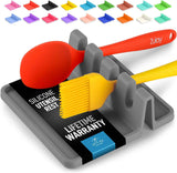 Silicone Utensil Rest with Drip Pad, Heat-Resistant, Durable, and BPA-Free Utensil Holder for Stove Top Kitchen Utensils