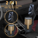 Phone Holders for Your Car, 2 in 1 Universal Cup Holder Expander Adjustable Base with Phone Mount, Long Arm with 360°Rotation Cup Holder Phones Mount for Car Compatible with All Smartphones - Rayz Mart