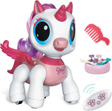 sprshy remote control unicorn pink pegasus toy for girls ages 3 to 8