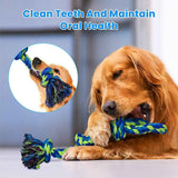 feeko heavy duty large breed dog rope toys 2 pack teeth cleaning tug of war toy