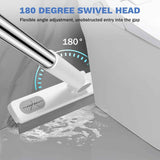 setsail grout cleaner brush long handle v-shaped floor scrub for bathroom tile kitchen garage