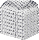 Kitinjoy Cotton 8 Pack Terry Kitchen Dish Cloths, 12 x 12 Inches Super Soft and Absorbent Dish Rags, Quick Drying Dish Towels for Washing Dishes, Mixed Color