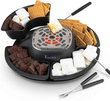 Kusini Flameless Electric Marshmallow Roaster with 4 Detachable Trays & 4 Roasting Forks, Gift Set for Date Night