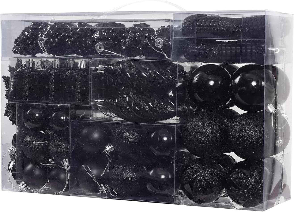 Sattiyrch 76ct Christmas Tree Ornaments Set,Golden Shatterproof Christmas Balls Decorations,Xmas Decorative Hanging Ornaments(Golden)