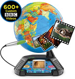 LeapFrog Magic Adventures 10-inch Frustration Free Interactive Learning Globe for Kids 5+ Years