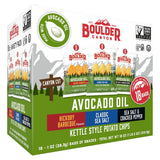 boulder canyon avocado oil kettle style potato chips 18 count variety pack gluten-free non-gmo