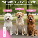 biosilk therapy detangling plus shine protecting mist for dogs | detangling spray for puppies and dogs with silk and vitamins