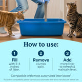 Fresh Step Clumping Cat Litter, Multi-Cat, Long Lasting Odor Control Kitty Litter with Activated Charcoal, Low Dust Formula, 14 lb