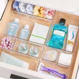 Vtopmart 25 PCS Clear Plastic Drawer Organizers Set for Bathroom Vanity and Kitchen Storage