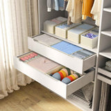DIMJ Drawer Organizer Clothes: 12-Pack Foldable Closet Organizers for Nursery, Baby Clothes, Underwear, and Socks