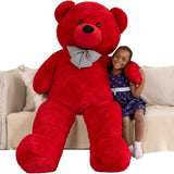MaoGoLan Giant Teddy Bear 4 Feet,Adorable and Cuddly Big Bear Stuffed Animal 47", Classic Teddy Bear Plush Gift Decoration for Baby Shower,Party,Birthday,Valentines Day,Tan