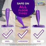 swiffer wetjet multi-surface floor cleaner with febreze refill 1.25 liter pack of 2