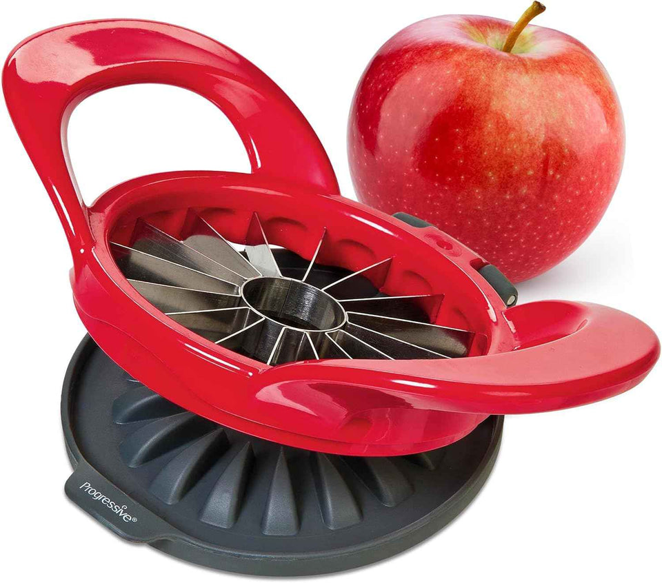 PrepWorks 16-Slice Dishwasher Safe Apple Slicer and Corer with Safety Cover for Quick and Easy Food Prep
