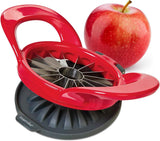 PrepWorks 16-Slice Dishwasher Safe Apple Slicer and Corer with Safety Cover for Quick and Easy Food Prep