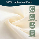 6-Pack Cheesecloth, 20x20 Inch Hemmed Cheese Cloth for Straining, Reusable Unbleached Cotton Strainer for Cooking, Baking, Juicing, and Cheese Making (Grade 100)