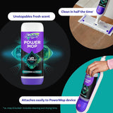 swiffer powermop unstopables fresh scent floor cleaning solution refills, 2 pack, 25.3 fl oz bottles