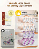 Stanley Cup 40 oz Tumbler Organizer - Stackable Storage Holder for Large Water Bottles, 4-Pack