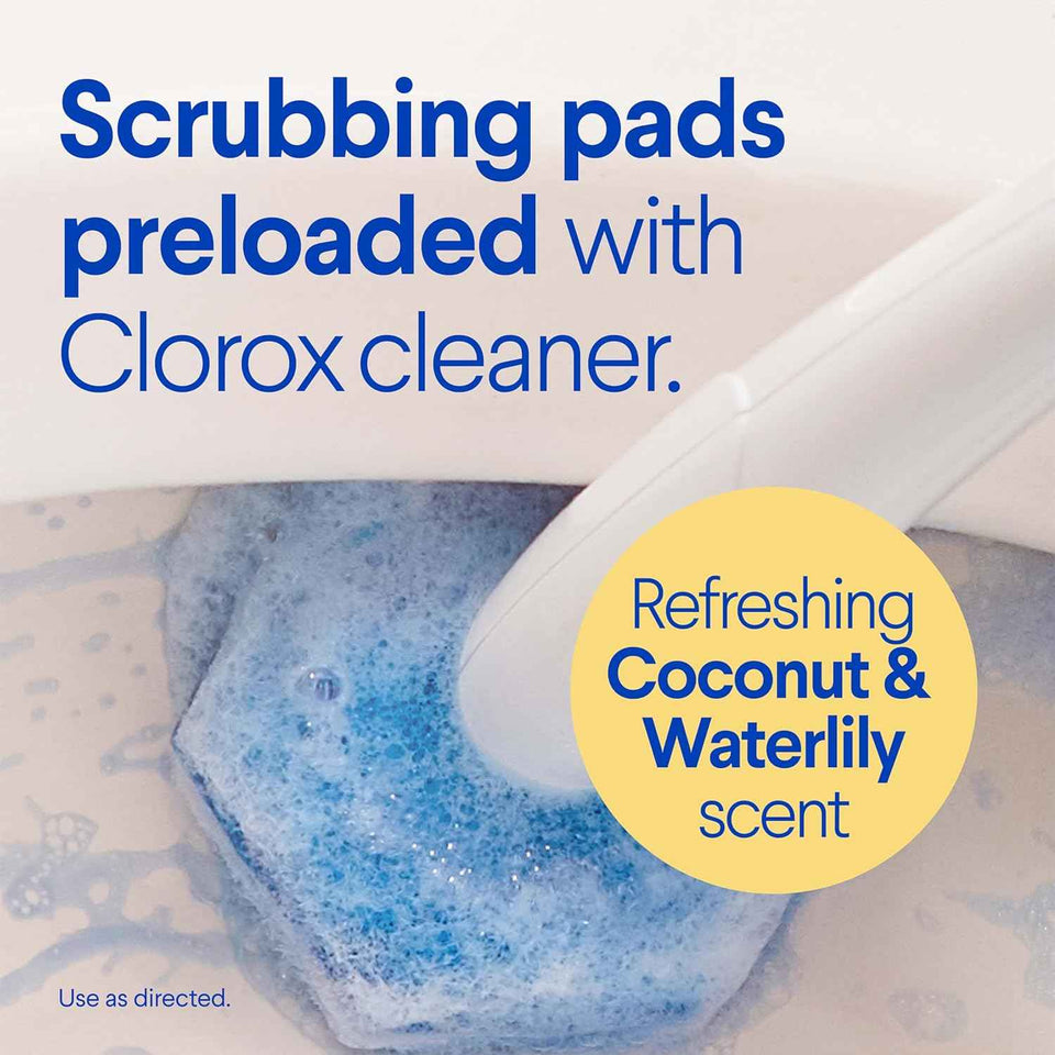 Clorox Scentiva ToiletWand Toilet Cleaner Refills Coconut and Waterlily 10 Count