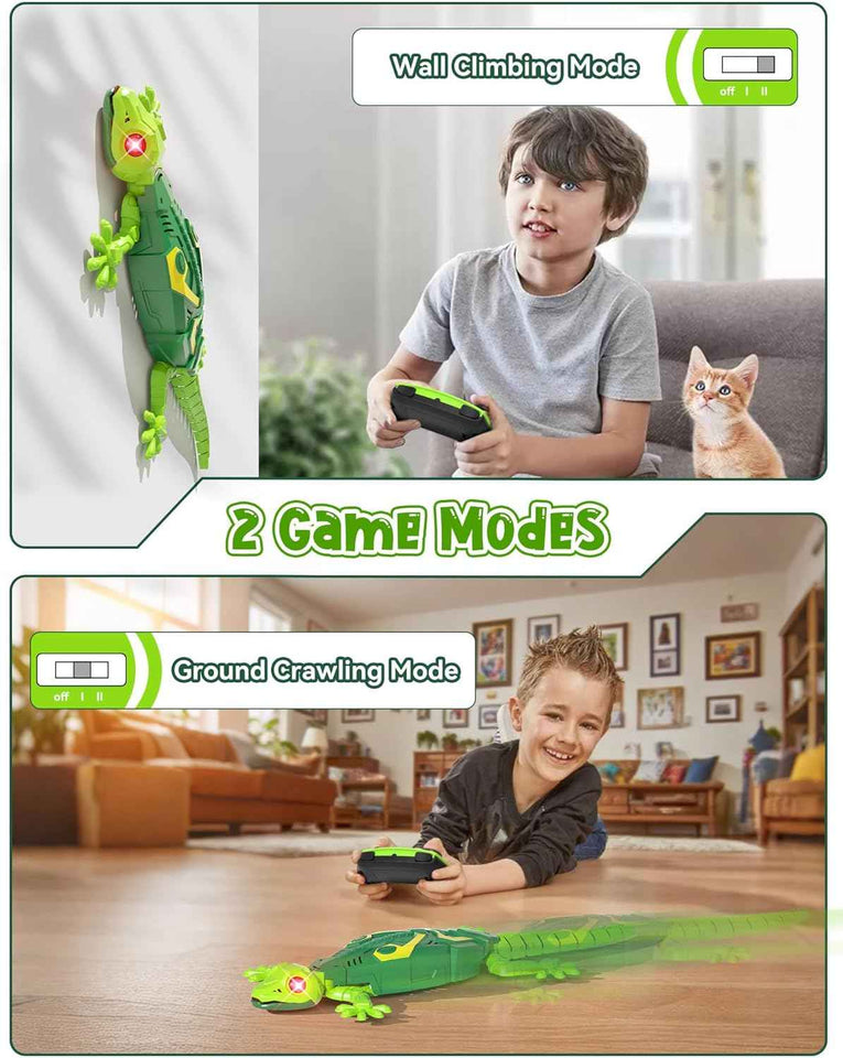 Wall Climbing Lizard,Wall Crawler Robot Gecko Remote Control,Floor Ceiling Crawling Electric Lizard Rc Car Toy,Cool Kids Toys,Christmas Birthday Gifts for 3 4 5 6 7 8 9 10+ Year Old Boys Girls Teens