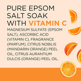 Dr Teal's Pure Epsom Magnesium Salt Soak, Glow & Radiance with Vitamin C & Citrus Essential Oils, 3 lbs