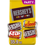 HERSHEY'S Miniatures Assorted Chocolate Candy Party Pack, 35.9 oz