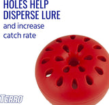 Terro Fruit Fly Traps for Indoors (4 Pack) + 180 Days of Lure Supply