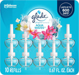 Glade PlugIns Refills Air Freshener, Scented and Essential Oils for Home and Bathroom, Hawaiian Breeze, 6.7 Fl Oz, 10 Count