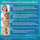 GuruNanda Teeth Whitening Pen,(0.06 fl oz)-20 Uses, Vegan & Gentle on Teeth Pro Formula - Hydrogen Peroxide Whitening Gel Pen, Cruelty-free, Mint Flavor