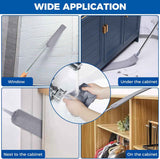 Retractable Microfiber Dusting Cloths with Long Handle 60inches for Cleaning Under Appliances Furniture Couch Fridge