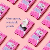 Vagisil odor block daily freshening wipes for feminine hygiene in resealable pouch, hypoallergenic, gynecologist tested, 20 wipes pack of 3