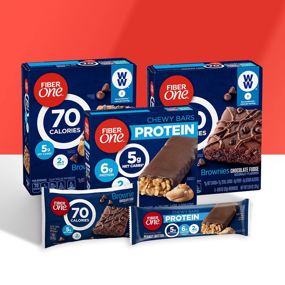 Fiber One Caramel Nut Chewy Protein Bars 1.17 oz 5 ct Protein Snacks